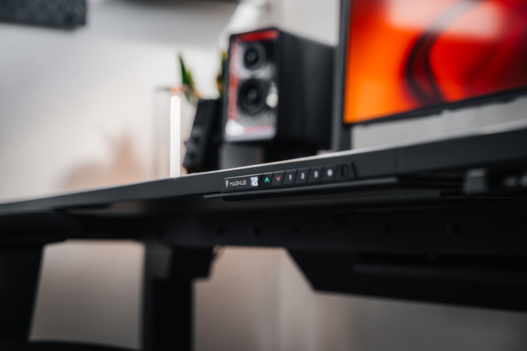 Photo ergonomic office setup